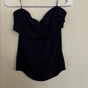 Elegant Black Strapless Top